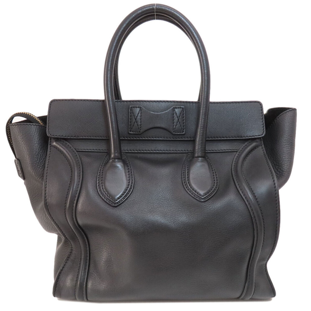 Celine Calfskin Luggage Bag Tote Black